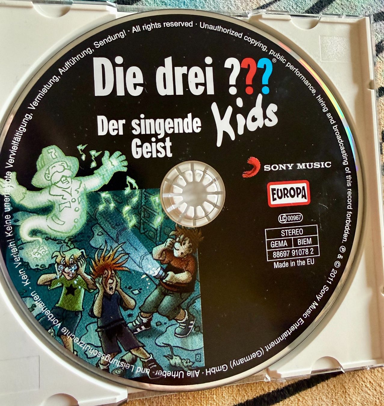 CDs: Die drei ??? Kids - Der singende Geist CD Europa – Gebraucht aus Basel von Cora3 3