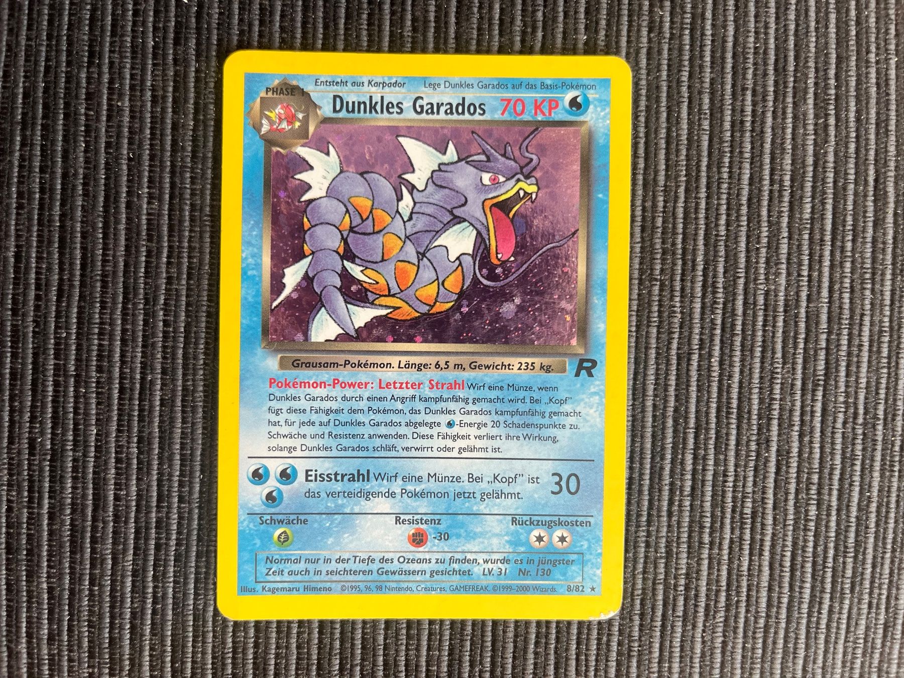 Pokémon Sammelbilder & Trading cards: Pokemon Dunkles Garados Holo Team Rocket Set – Gebraucht aus Wabern von Collectfun