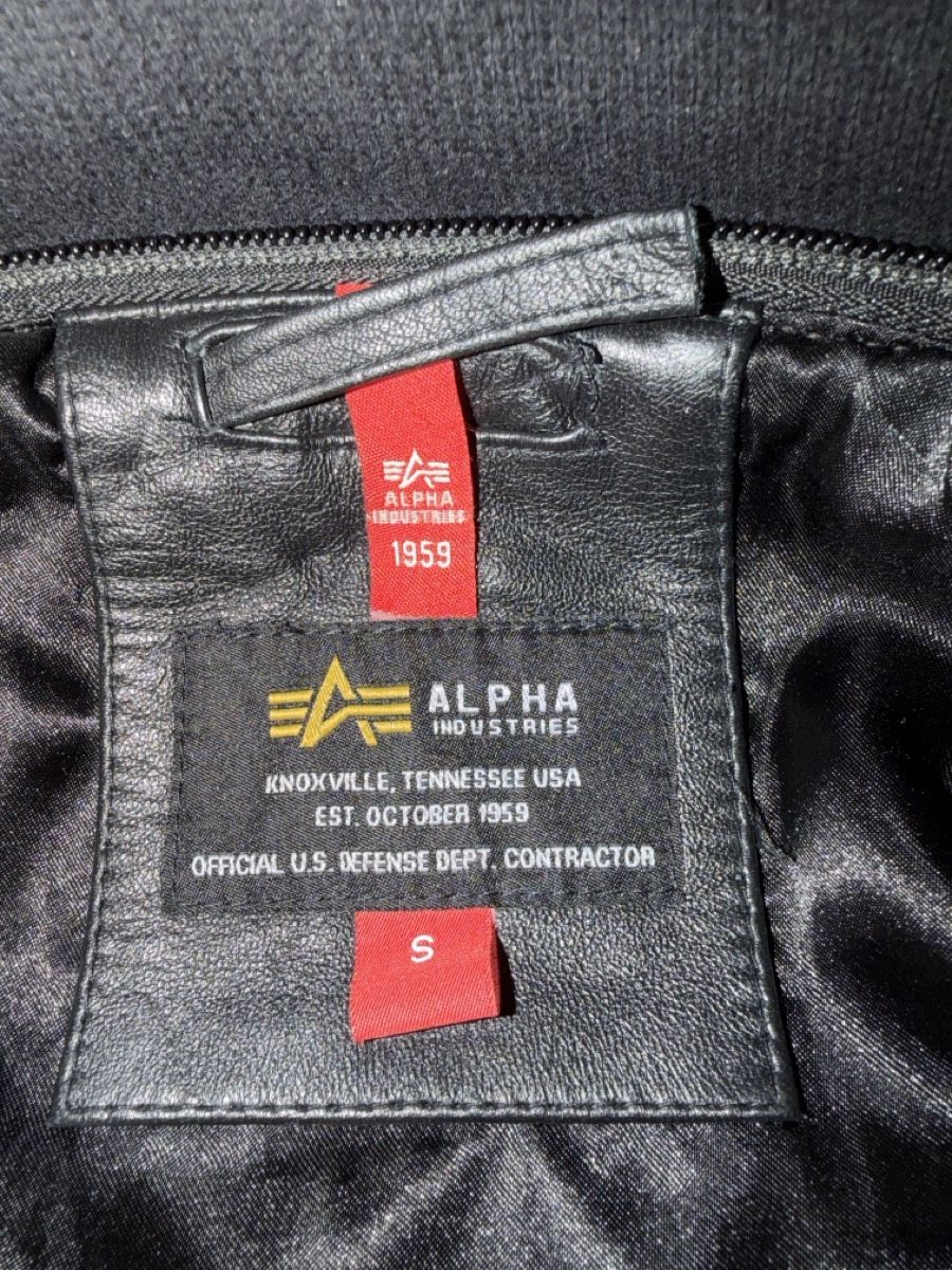 Alpha Industries Jacken: Alpha Industries Lederjacke (Echtleder) – Gebraucht aus Buchs AG von QUPOR 3