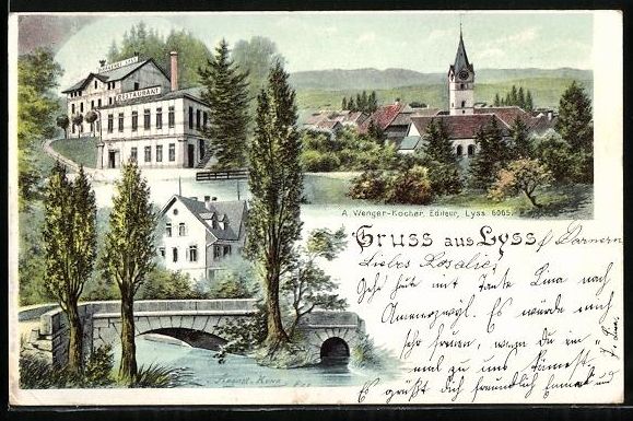 Ansichtskarten: August Kunz: Lyss, Brauerei und Restaura – Gebraucht aus Berlin von bartko-reher