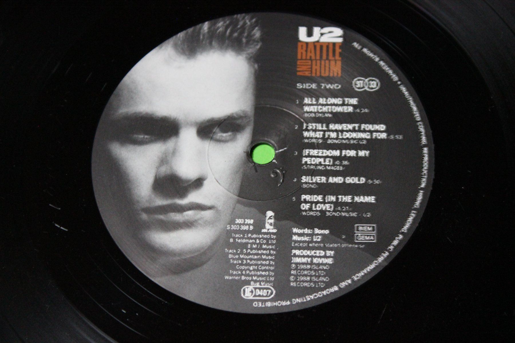 Dischi in vinile: U2 - Rattle & Hum 2LP Vinyl 1988!! – Usato da Tübach venduto da JamesStone 3