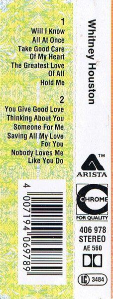 Cassettes audio: CASSETTE WHITNEY HOUSTON - POP - SOUL – D'occasion à PORRENTRTUY par RABAIS_SPORT 1