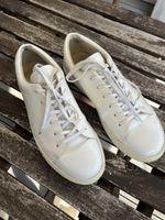 SANDRO White Leather Sneakers Size 40