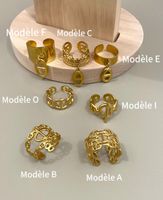 Goldfarbene Ringe – verschiedene Modelle