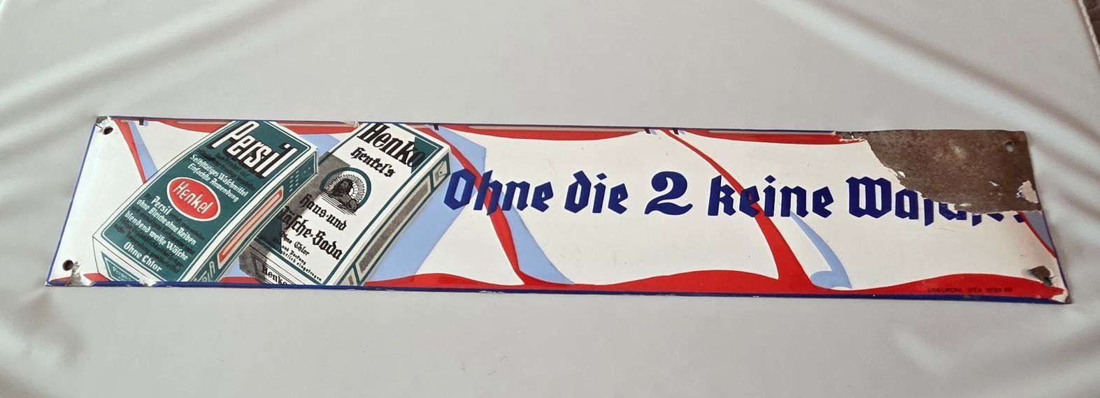 Persil Schilder: Emailschild Persil Henko Plaque émaillée – Gebraucht aus Schenkon von TG10