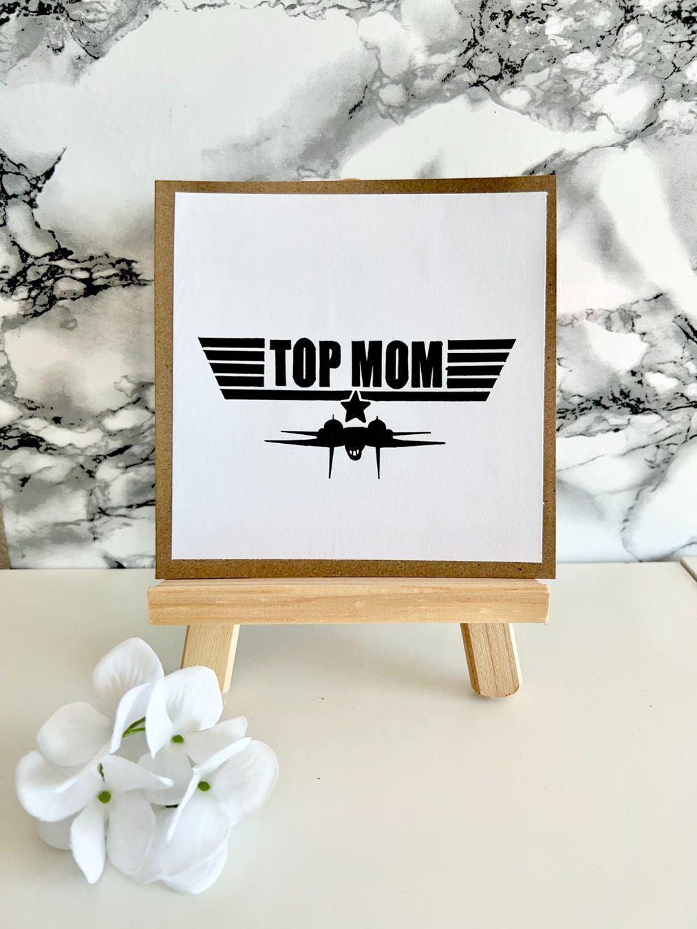 Cartoline: Muttertagskarte "TOP MOM" Geschenk Sale – Nuovo e nell'imballaggio originale da Hitzkirch venduto da cindys_handwerk