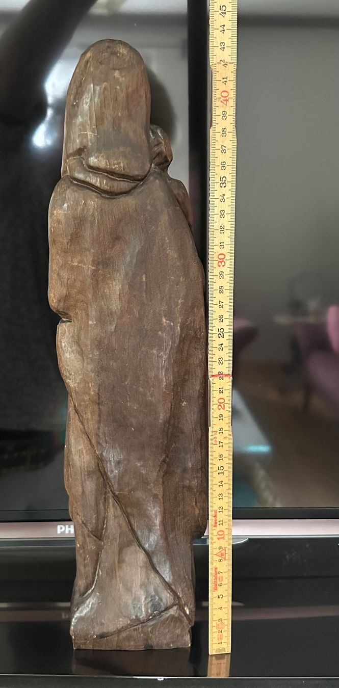 Statuette: Madonna / Maria mit Kind Holzfigur  44 cm – Usato da Zürich venduto da brazerola 9