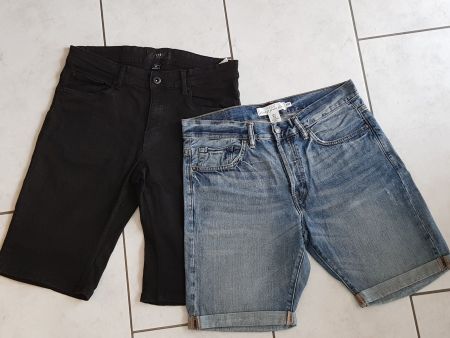 2 Paar kurze Herren Hosen, Jeans, Gr. M, Baumwolle SMOG, H+M