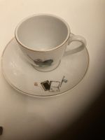 Kleine antike Porzel. Tass m. Untertasse,Langenthal Schweiz