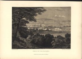 Zürich Holzstich von Huber 1881