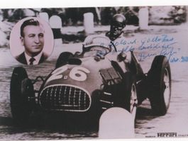 Autogrammfoto von F1-Rennfahrer Dorino Serafini ITA. †