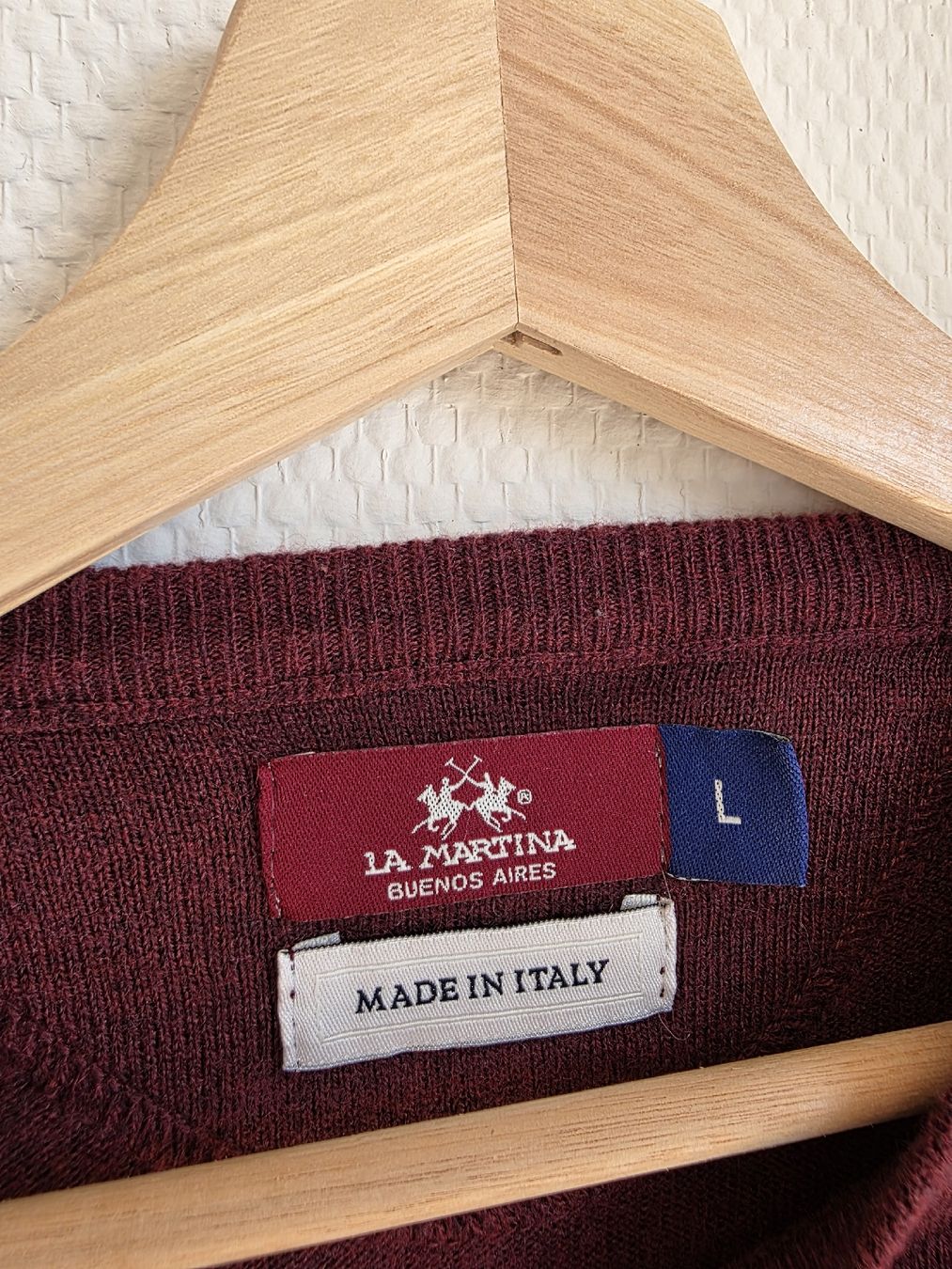 La Martina Maglioni & Felpe: La Martina Pullover L Bordeaux Ellbogenpatches – Nuovo (secondo la descrizione) da Zürich venduto da LIMAR 5