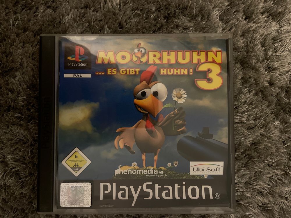 Jeu PS1 Moorhuhn Kart – Chicken Hunter, PAL, Bon état