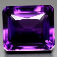 Amethyst 28,32 ct – Violett, VVS, Rechteckschliff (Brasilien