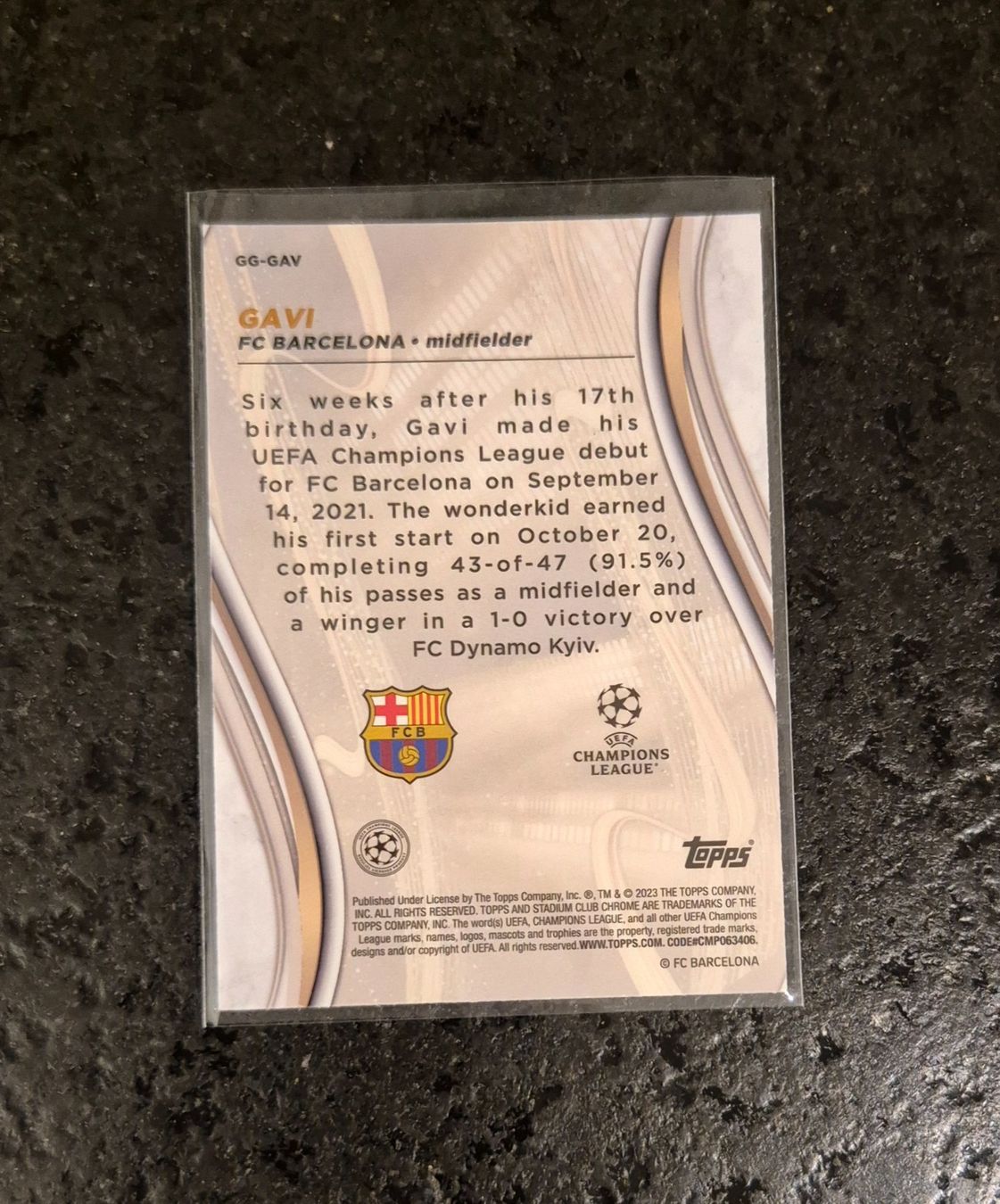 Topps Carte collezionabili: Gavi - Barcelona - Topps – Nuovo (secondo la descrizione) da Burg AG venduto da Danoe 1
