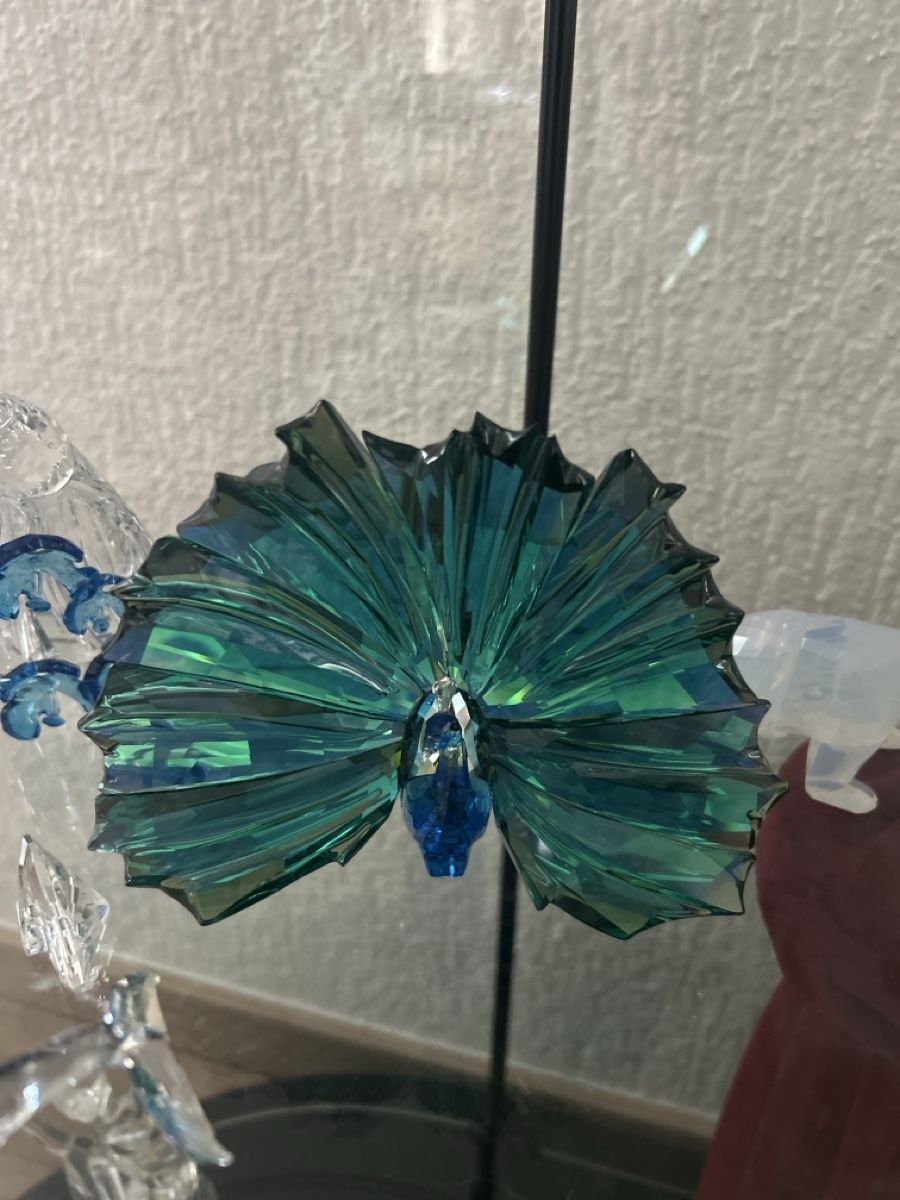 Swarovski Statuette: Swarovski Pfau Männchen und Weibchen SCS – Nuovo (secondo la descrizione) da Frauenfeld venduto da liberthy