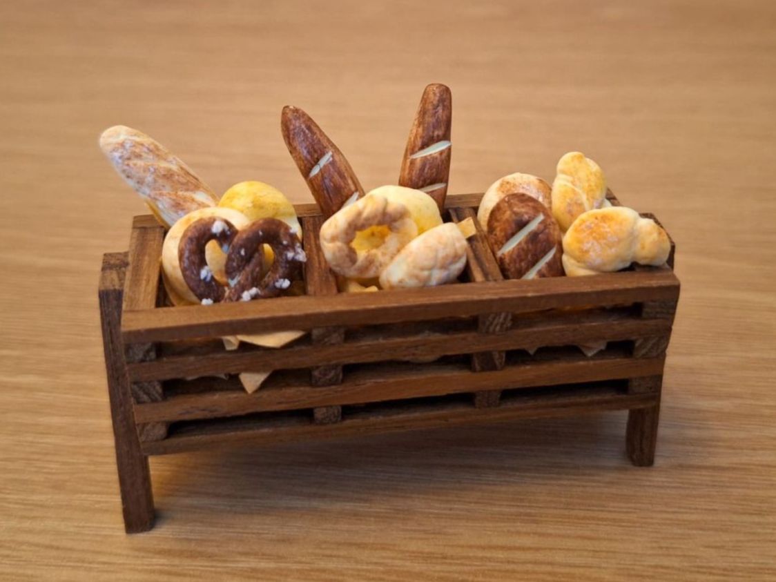 Case e mobili per bambole: Handmade Brot Gestell – Nuovo (secondo la descrizione) da Zürich venduto da HandmadeTinyFood