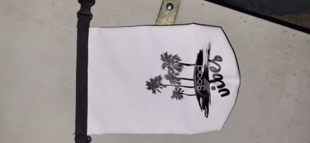 Wasserdichter Packsack "Good Vibes" neuwertig