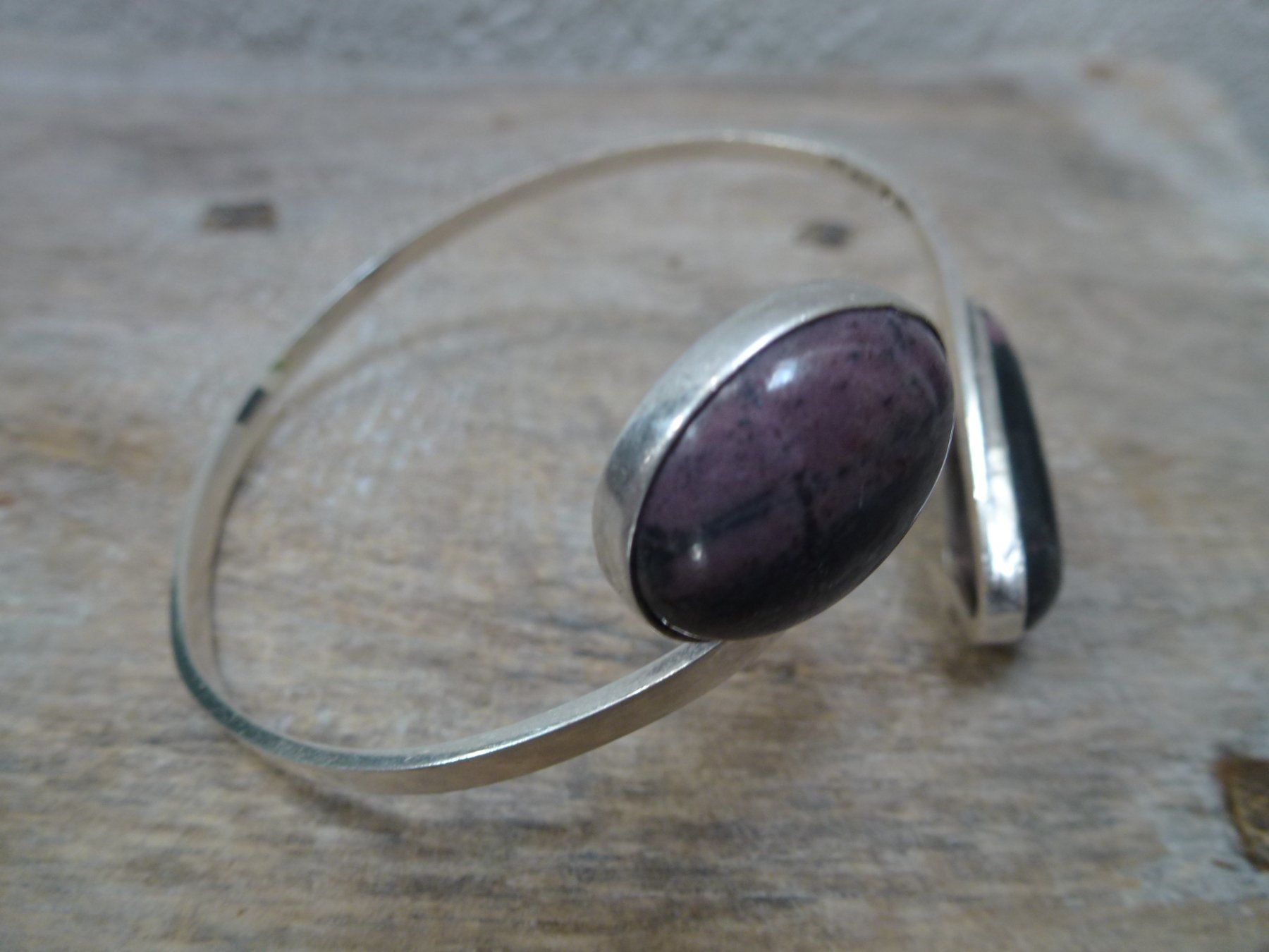 Bracelets: Armreif Silber mit Zoisit / Dänemark – D'occasion à Esslingen par FetteSchnecke 7