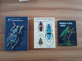 Livres sur les coléoptères et insectes 3 livres lot
