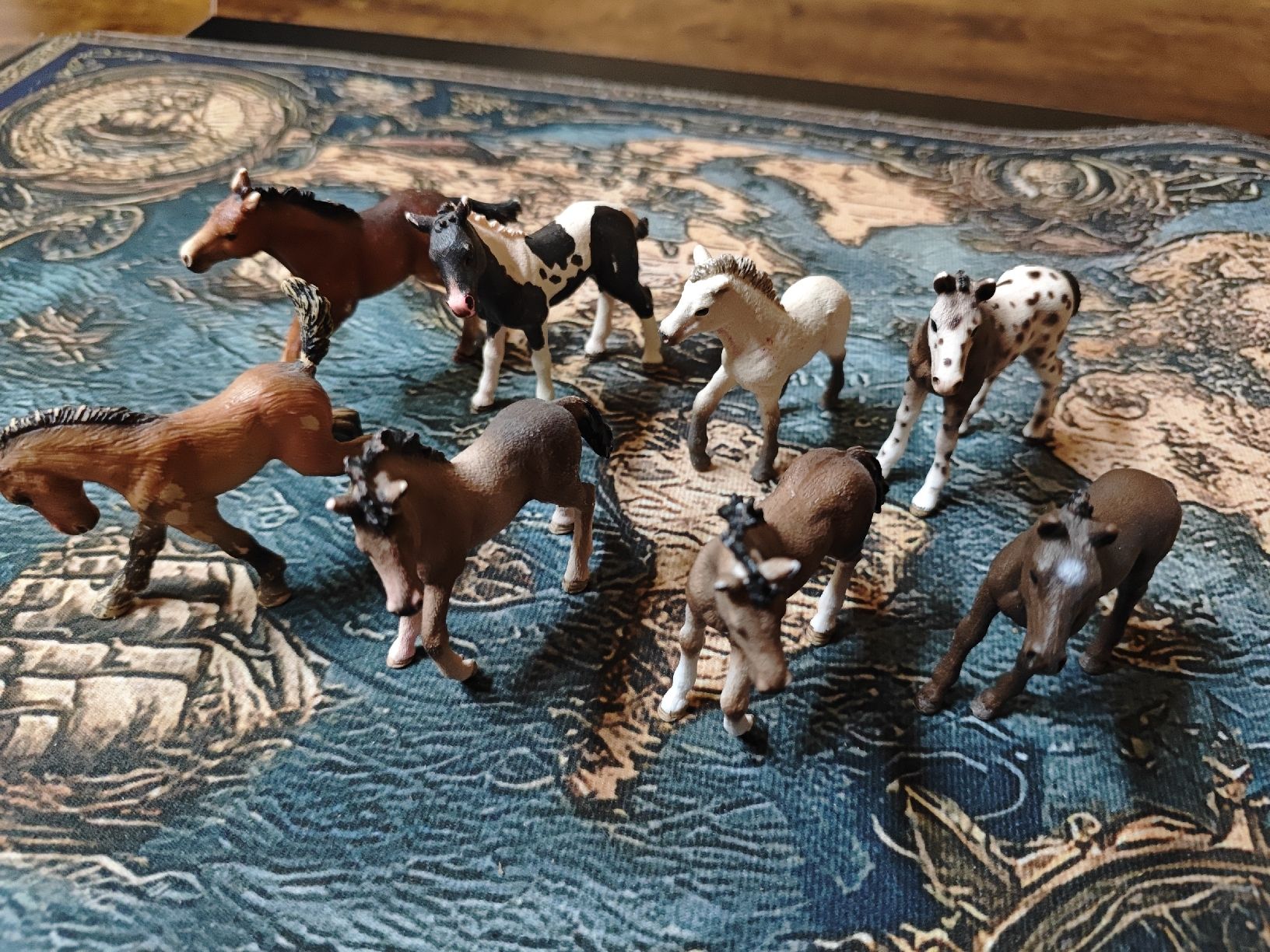 Schleich Figuren: 7 Schleich, 1 Bully Pferdefohlen – Gebraucht aus Wittenbach von stefange