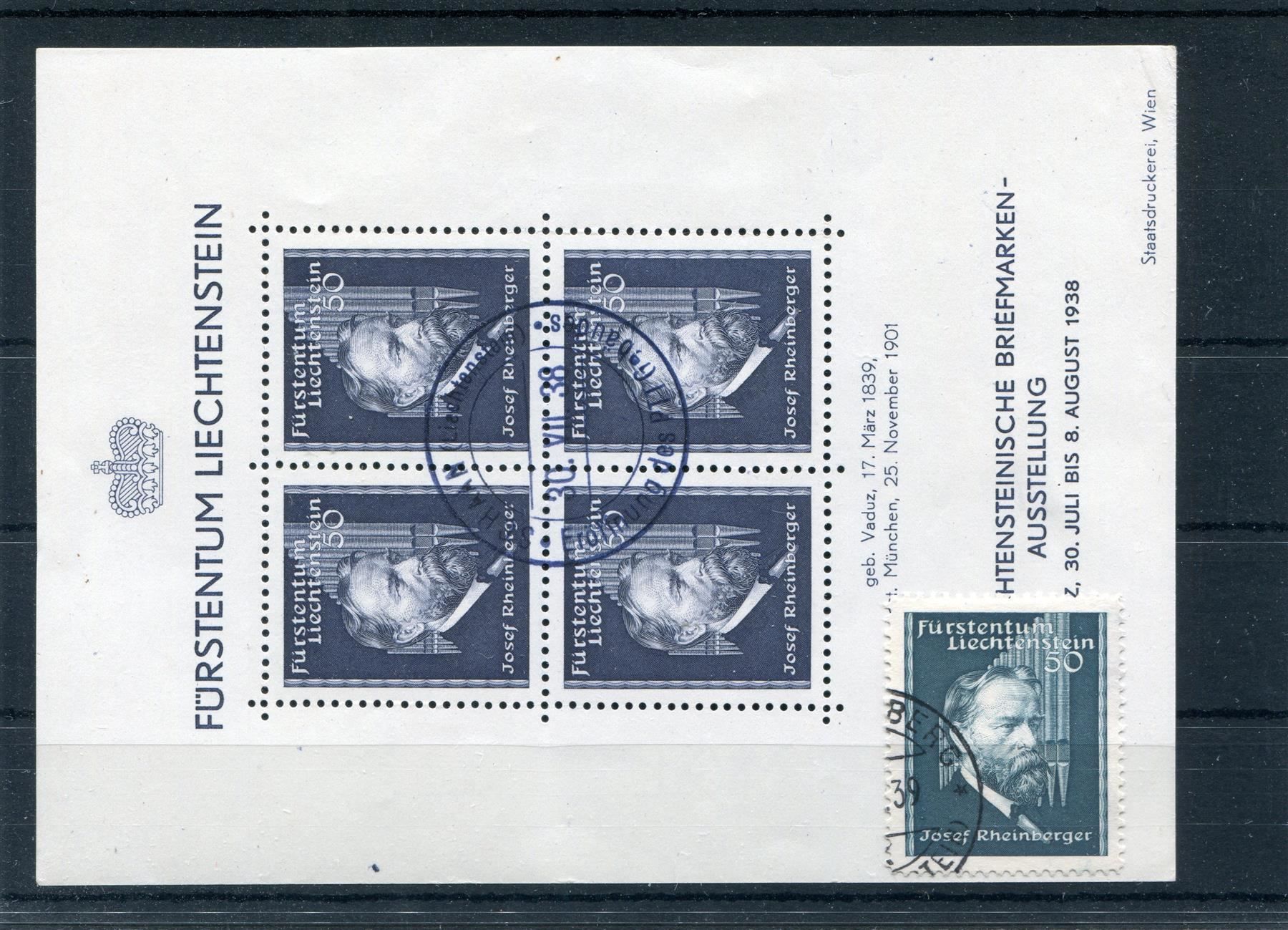 Tutti i francobolli: FL 1938 Nr. 141 u. 143 gestempelt – Usato da Winterthur venduto da Kyoung