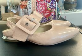 Laura Bellariva Lackleder rosa Sandalen ballerinas 35
