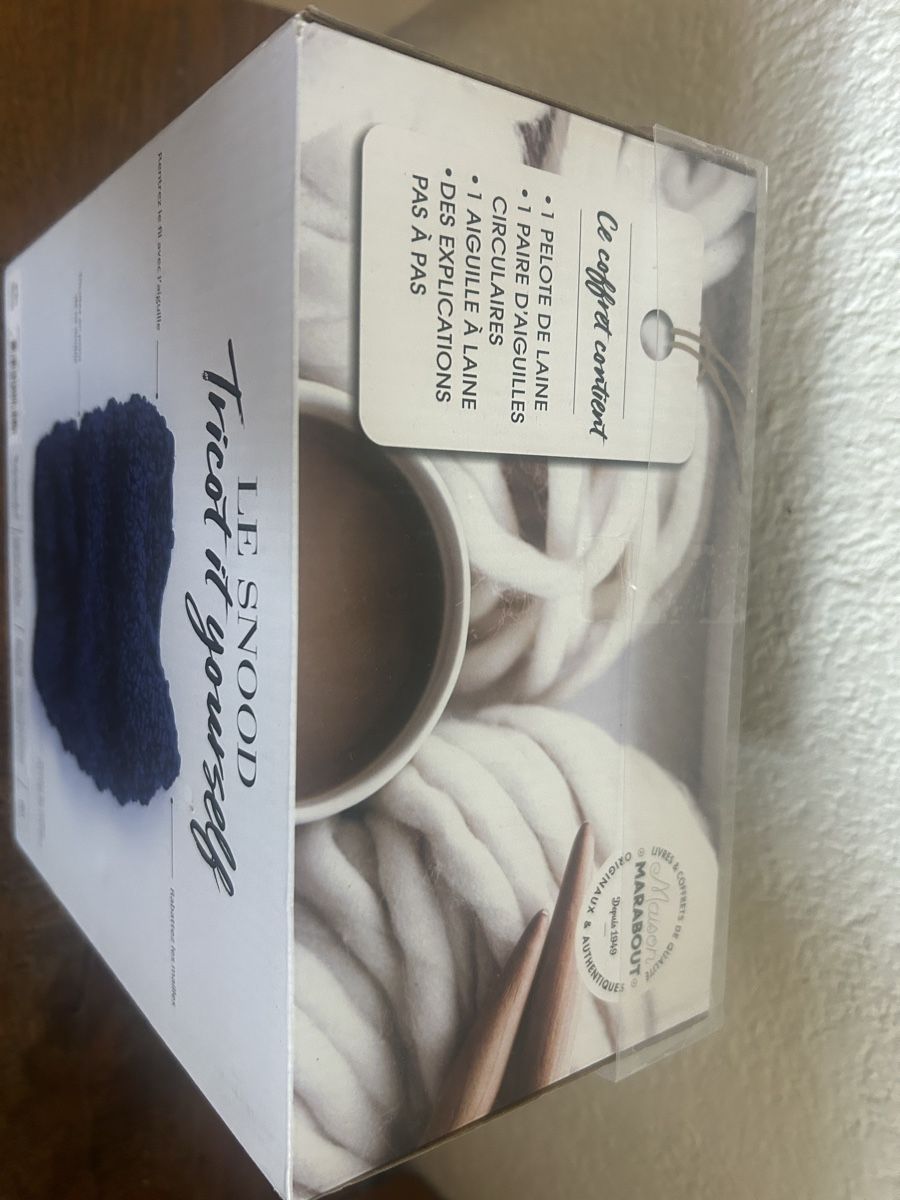 Kit bricolage: Kit de tricot Marabout "Le Snood" DIY complet – Nuovo (secondo la descrizione) da Le Brassus venduto da val_c8d8 2