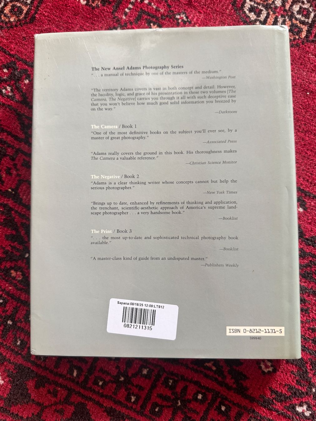 Libri: Ansel Adams: The Camera & The Negative – Usato da Zürich venduto da sar_rsg7 2