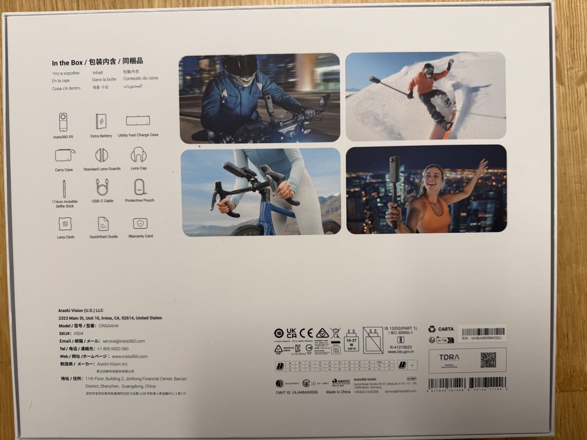 Insta360 Action Cam: Insta360 X5 8K 360 Action Cam Essentials Bundle NEU – Neu (gemäss Beschreibung) aus Davos Platz von Momi7 1