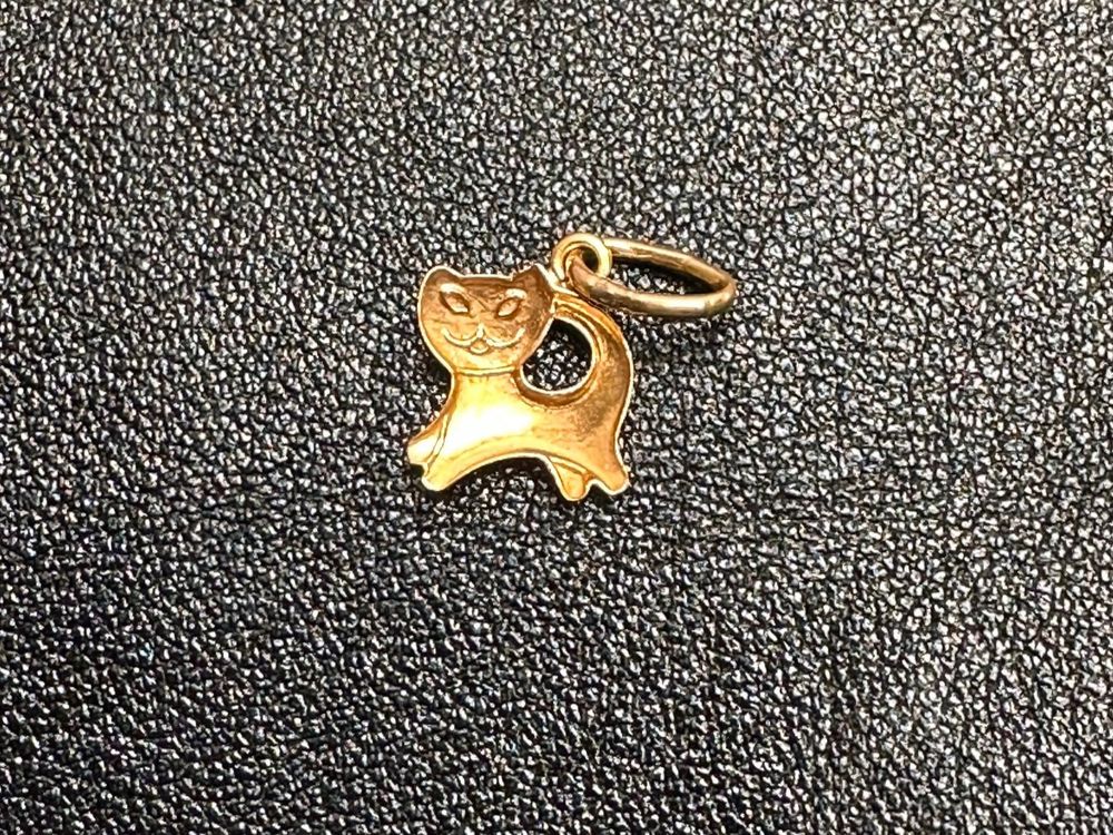 Ciondoli: Anhänger Katze / Kitty aus 18 Karat Gelbgold Au 750 – Usato da Bern venduto da bombich 4
