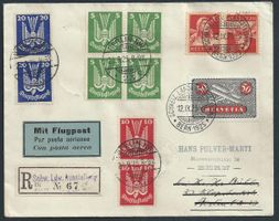 Flugpost Schweiz 1925 Basel Berlin ab Bern  Luftpost