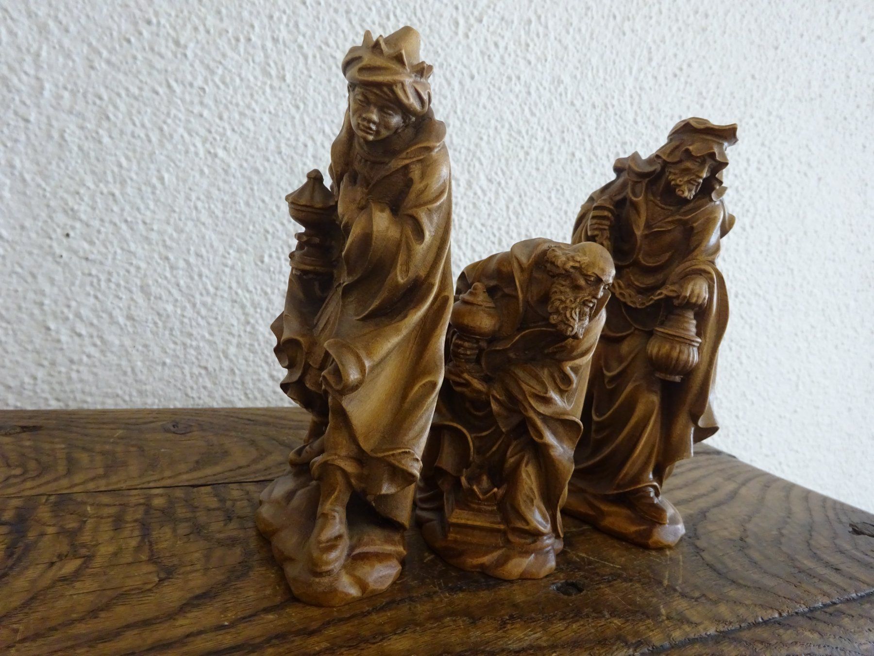 Statuette: Heilige Drei Könige / Krippenfigur Holz – Usato da Esslingen venduto da eintagammeer 2