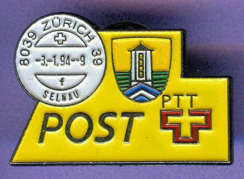 Plaketten & Abzeichen: PTT  Post  8039 SELNAU – Gebraucht aus Winterthur von Sammleroase