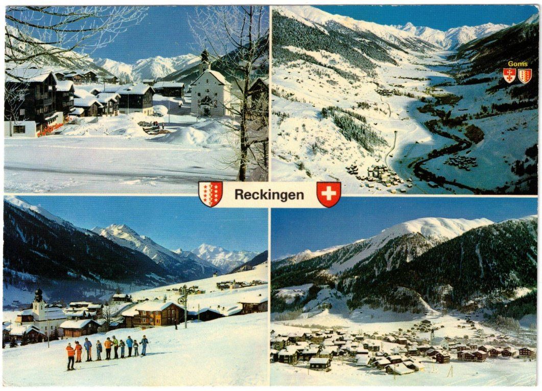 Cartoline postali: Reckingen - 4 Bild AK – Usato da Binningen venduto da Mountainrider