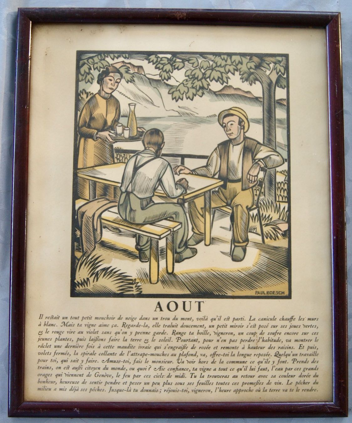 Grafiken & Lithographien: 2 lithographies de scènes viticoles de Paul Boesch – Gebraucht aus Morrens VD von alain50 2