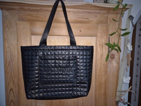 Tote Bag Catnoir gesteppt schwarz NEU