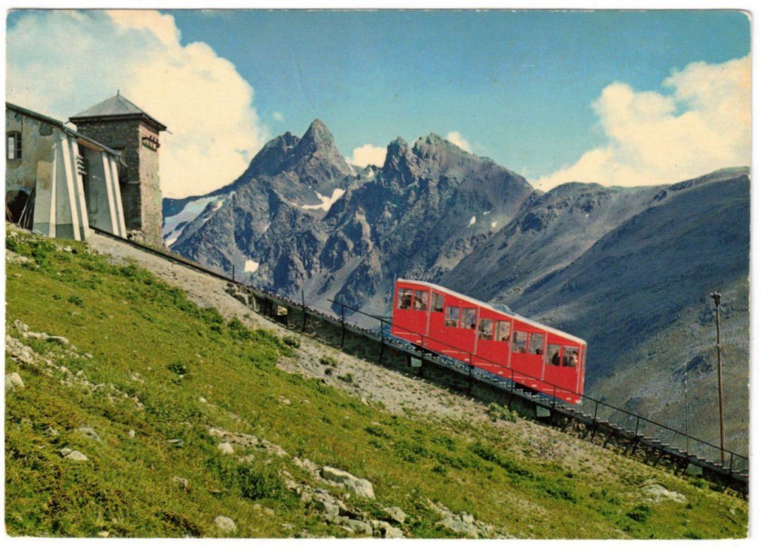 Ansichtskarten: St. Moritz - Standseilbahn Muottas Muragl – Gebraucht aus Binningen von Mountainrider