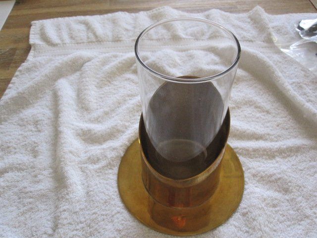 Portacandele: Blumen- oder Kerzenhalter in Messing – Usato da Ehrendingen venduto da salvi1995