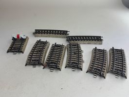 EB- Märklin Gleise Prellbock Ausgleichsstücke gebogen gerade