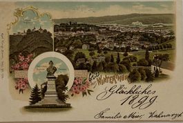 Gruss aus Winterthur, Litho, 1898, Philatelie