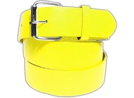 Gürtel gelb, Totallänge 105 cm (M), fabrikneu