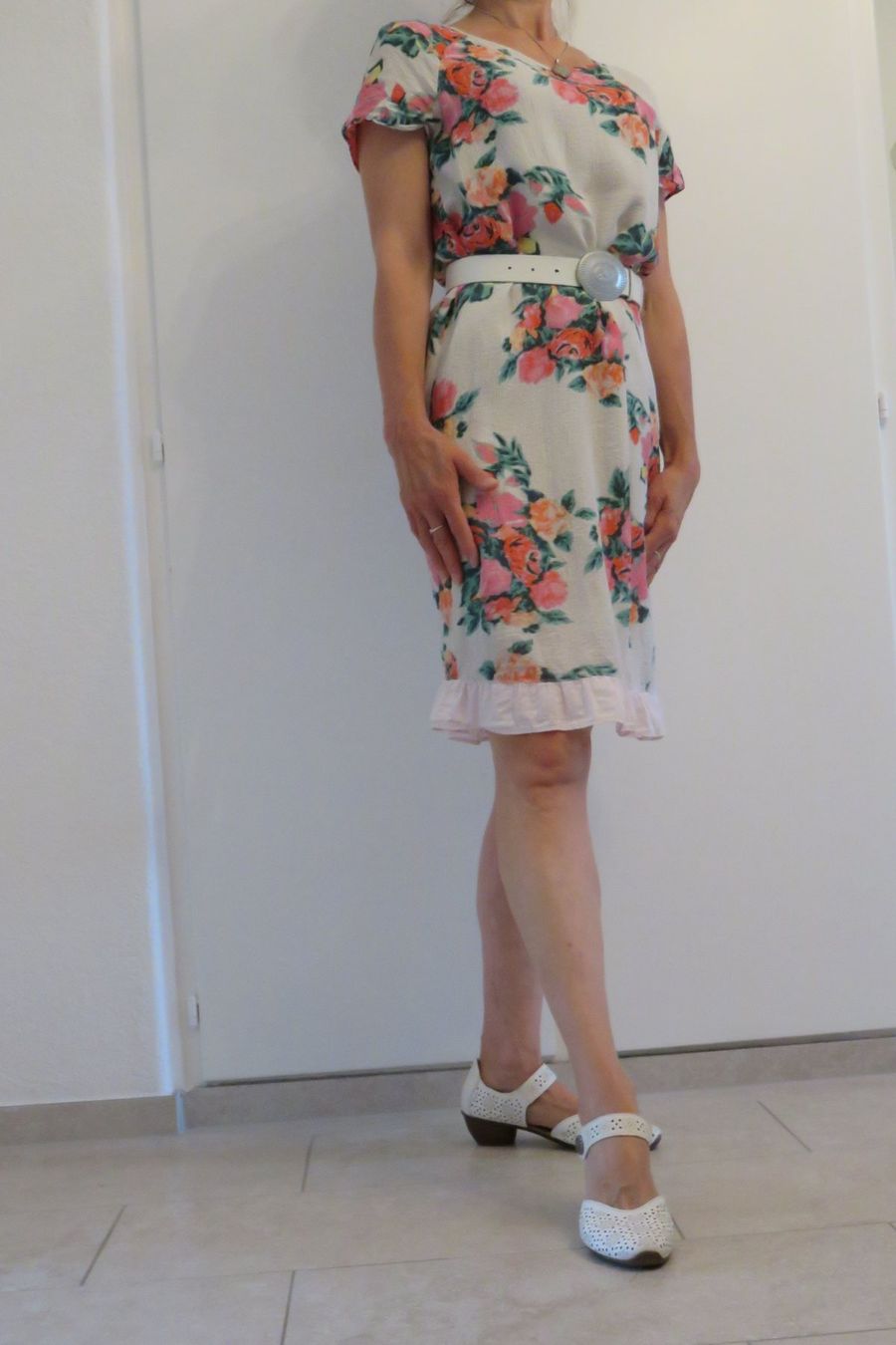 Comptoir des Cotonniers Vestiti: Seiden-Viskose Kleid gr. S-M – Usato da Fribourg venduto da monca 4