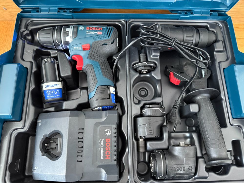 Chargeur Visseuse Bosch Adaptateur USB-C Pour Batteries Bosch 12V - Charge Rapide Sortie 12V Milwaukee M12