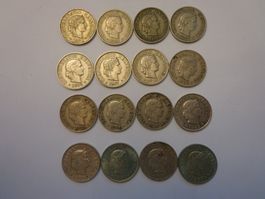 Münzen, Geld, Rappen, Franken, Sammlung, Antik