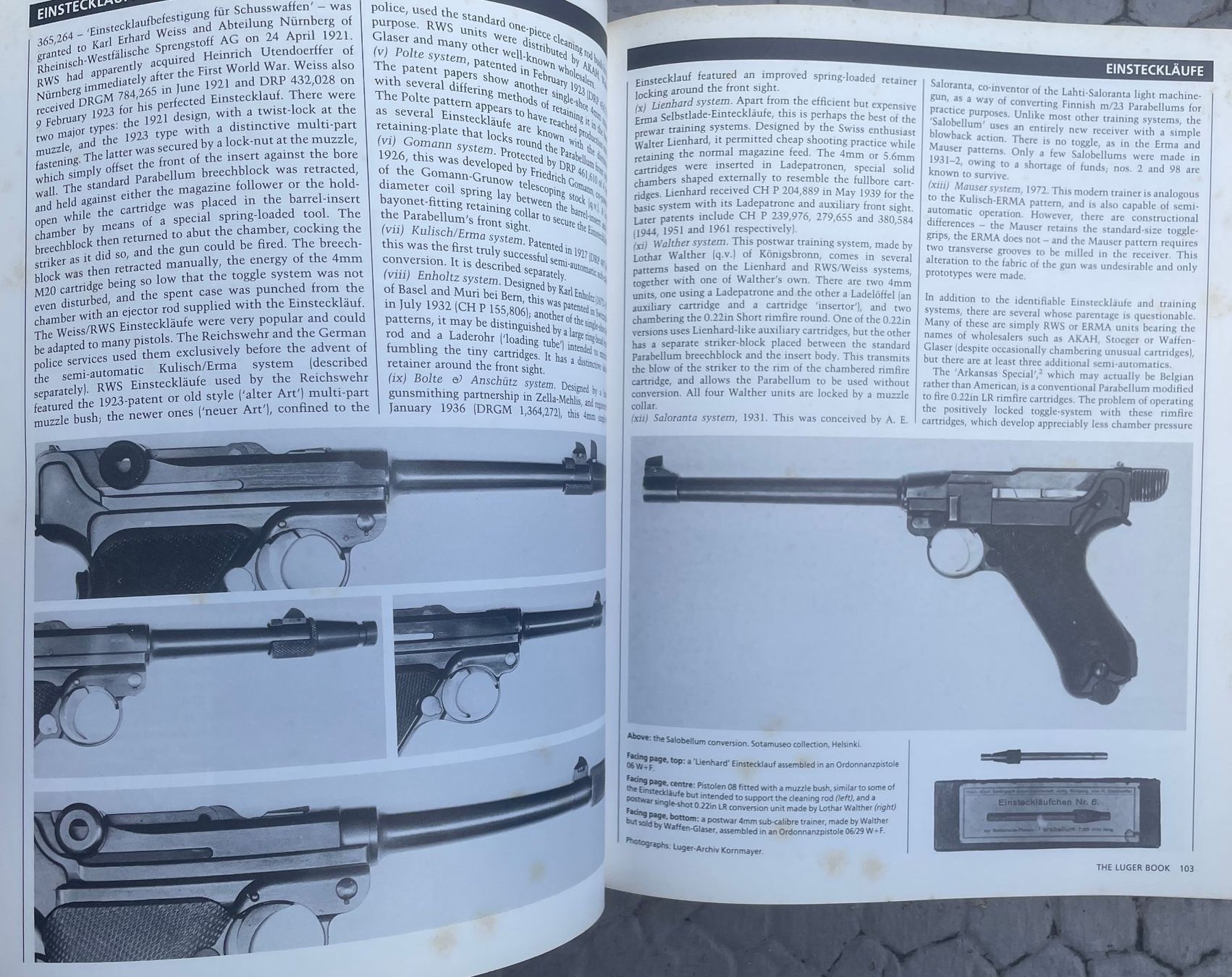 Bücher: The LUGER BOOK. John Walter 1991 – Defekt aus Versoix von HELVETICA_1 6