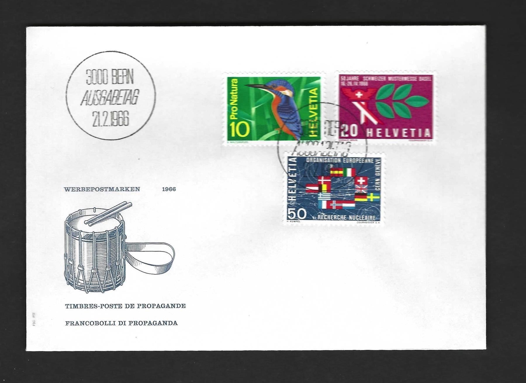Tutti i francobolli: CH FDC Satz 1966 – Nuovo e nell'imballaggio originale da Koblenz venduto da Markenhimmel