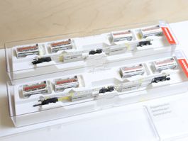 Fleischmann 2 x SBB Doppel-Taschenwagen Set 8250 09 - Spur N