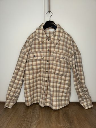 Damen Hemdjacke Kariert Grösse 34 