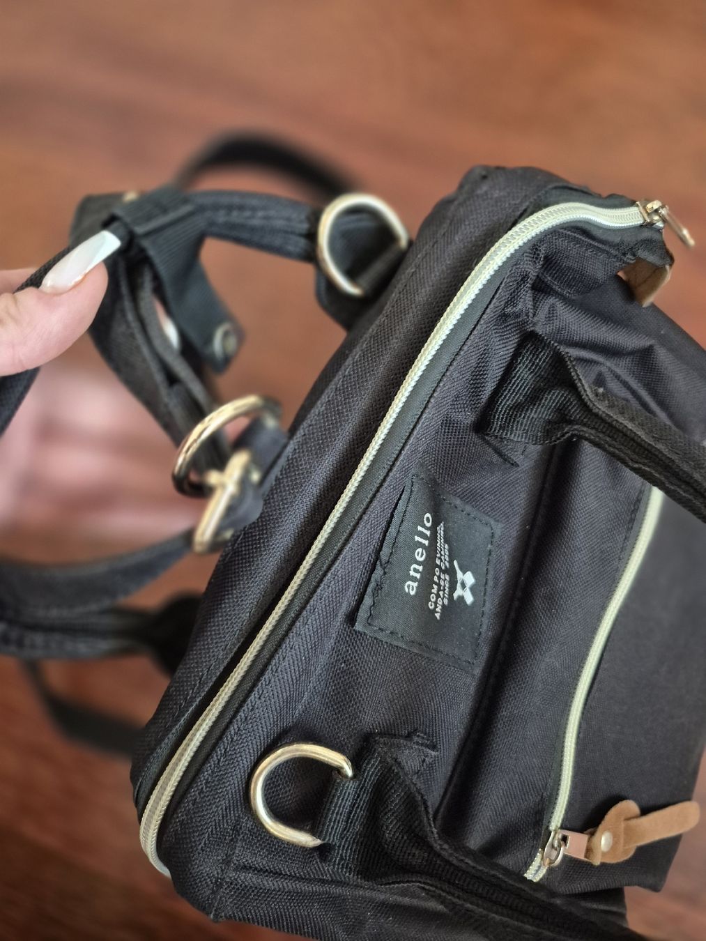 Zaini: Kleiner schwarzer eleganter Rucksack – Nuovo (secondo la descrizione) da Strengelbach venduto da ich1.0 2